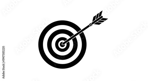 Bullseye Target with Arrow in Center.