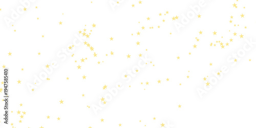 Vector Design Golden stars on white background for celebration and magic