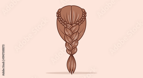 A woman's hairstyle with a braid.