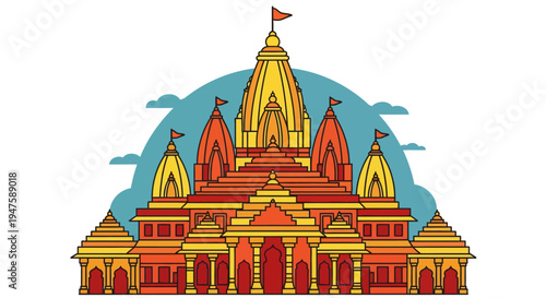 Hindu temple architecture and design.