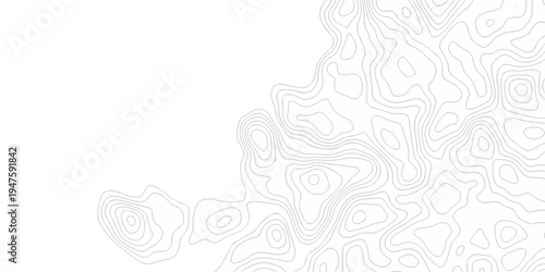 Minimal topography map area wallpaper. vector topo paper lines. Topographic contour lines grid map pattern. Geographic mountain relief. Contour hiking design.