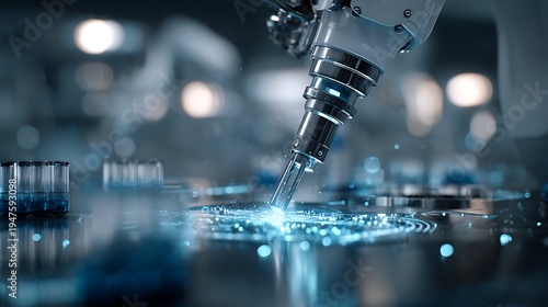 Robotic laboratory automation system using pipette arms to process biological samples.