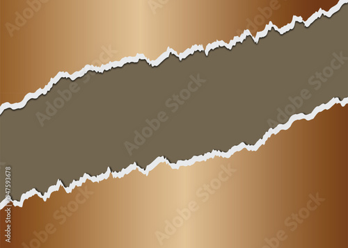 Torn paper set vector design, Ripped torn paper illustration vector background.Torn, ripped torn design, pieces of horizontal black paper with soft shadow squared background.