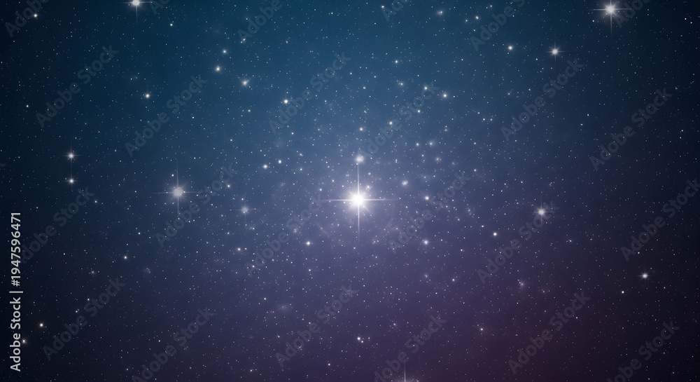 Obraz premium Deep Space Starfield Background