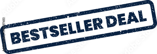 Grungy rubber stamp impression for a special bestseller deal, marketing promotion, or limited time offer label