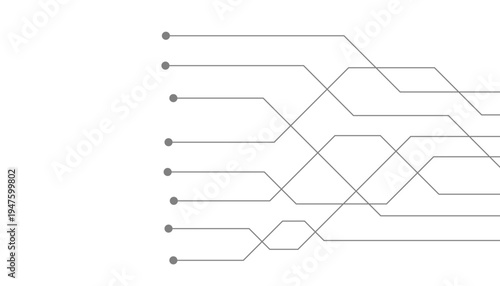Abstract futuristic circuit board Illustration, Circuit board with various technology elements. Circuit board pattern for technology background. Vector illustration