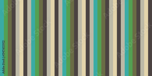 A vibrant and colorful striped pattern with various shades of green, brown, and beige