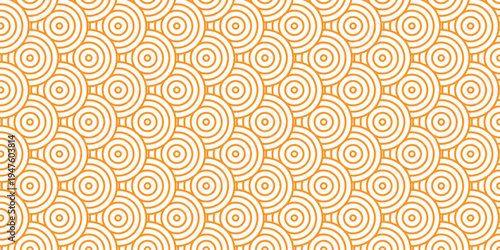 Seamless brown pattern circles line fabric curl transparent design. minimal overlapping pattern with waves pattern with waves white geometric retro background.