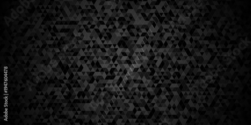 Minimal abstract low polygon paper cubic black, gray wallpaper design. vector transparent polygon reangle square pattern. geometric wall tile metal cube triangle background.