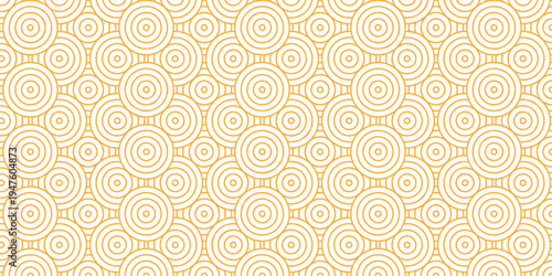 Seamless brown pattern circles line fabric curl transparent design. minimal overlapping pattern with waves pattern with waves white geometric retro background.