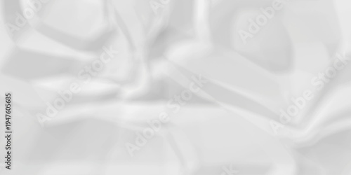 Crumple crushed white paper obsolete rumple craft design. wrinkle ripped creased crumple aged closeup recycled document grunge paper background.