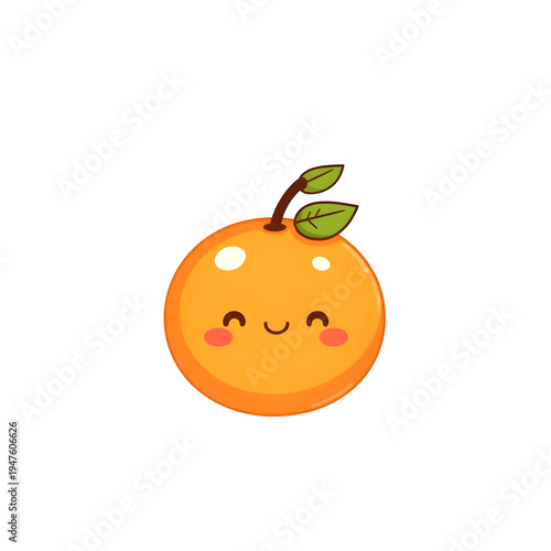 vector illustration of an orange