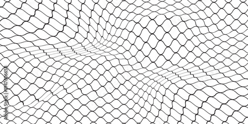 Mesh texture for fishing nets. Seamless pattern for sportswear or soccer goal, volleyball net, basketball hoop, hockey, athletics. Abstract net background for sports