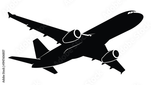 A large jet airliner in flight