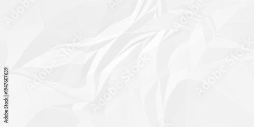 Crumple crushed white paper obsolete rumple craft design. wrinkle ripped cardboard crumple aged closeup recycled document grunge paper background.