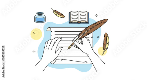 Vintage Writing Tools and Creative Process