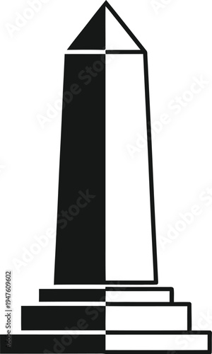 Obelisk monument Vector