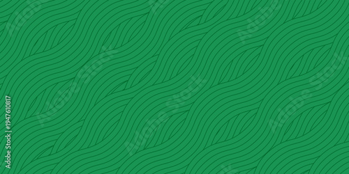 farm green banner, organic abstract background with fields. wavy green lines, natural organic products. ecology background. striped farmer green Pattern