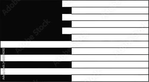 Piano keyboard keys instrument Vector
