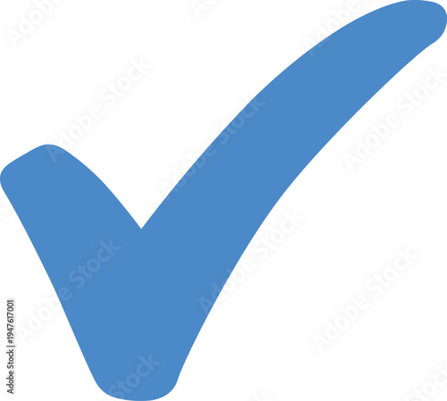 Blue Verification Check Mark for Social Media Profile Concept, interface (UI) design, mobile app security features, and digital trust branding.