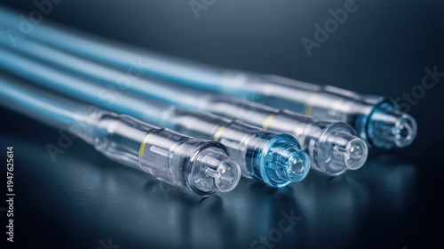IV Extension Tubing and Connectors Fluid Administration Accessories Medical Healthcare Professional Concept