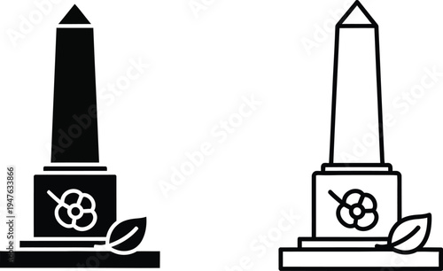 Monument icon design Vector