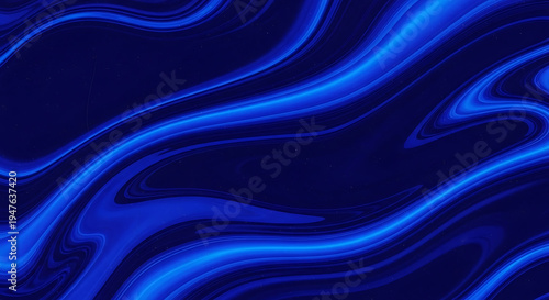 Grainy Cyber Fluid Abstract Background in Deep Indigo and Electric Blue for Technology and Digital Innovation Concepts
