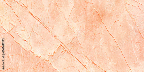 luxury peach pink marble texture with elegant veins, soft coral stone background ideal for beauty product packaging, elegant wedding stationery.