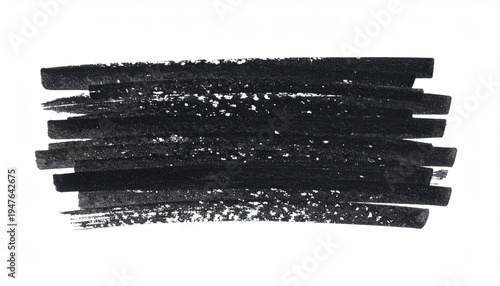 Black marker horizontal brushstrokes