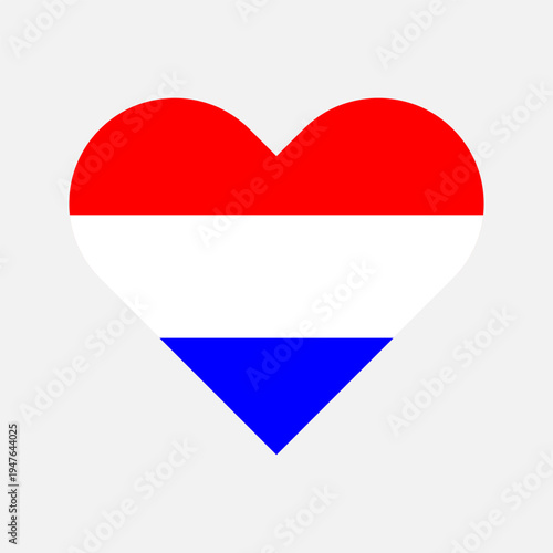 Heart-shaped Dutch flag representing love and national pride for the Netherlands, a symbol of affection and patriotism Free Download Heart-shaped Dutch flag representing love and national pride for the Netherlands, a symbol of affection and patriotism - GFXLoad