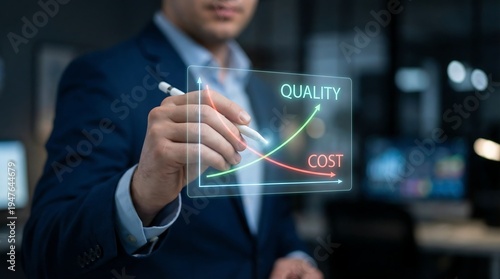 A transparent graph with rising 