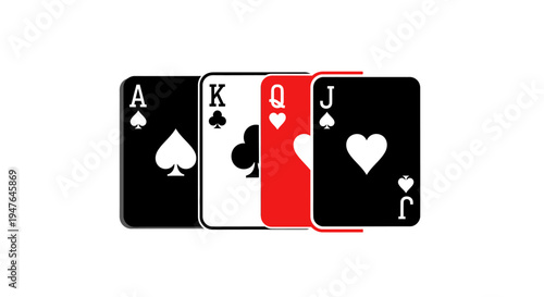 Playing Cards Ace King Queen Jack Suits Casino Gambling Game