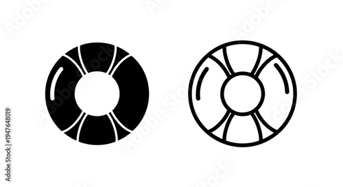 Lifebuoy icon symbolizing safety, rescue, and marine support