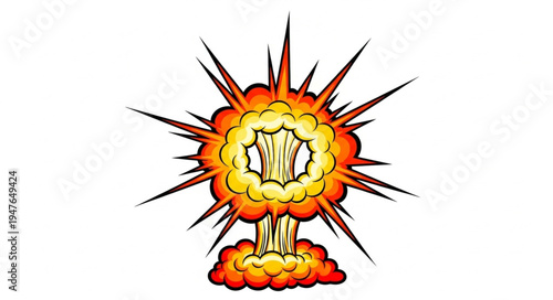 Nuclear Explosion Mushroom Cloud.