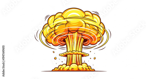 Nuclear Explosion Mushroom Cloud.