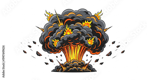 Nuclear Explosion Mushroom Cloud.