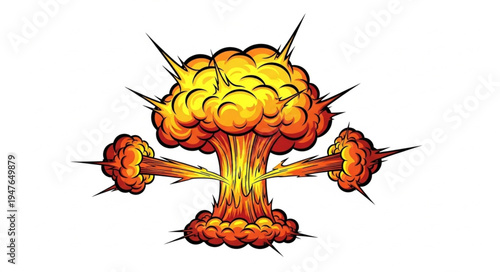 Nuclear Explosion Mushroom Cloud.