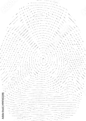 fingerprint halftone risograph biometric identity security grunge retro offset print screentone monochrome texture background identification