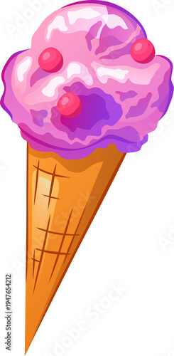 very beautiful ice cream icon