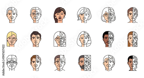 Aging Faces and Technology: Human Life Cycle and Digital Transformation