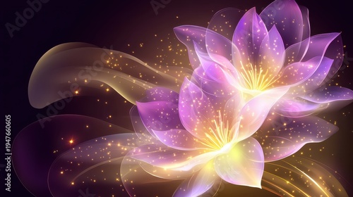 Purple flower with yellow center blooms brightly vibrant purple bloom showcases striking yellow core