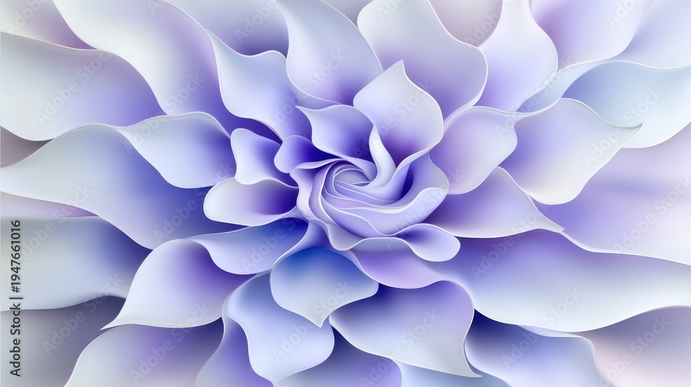 Naklejka premium White flower with striking blue petals in full bloom elegant bloom features white corolla and vibrant blue petals