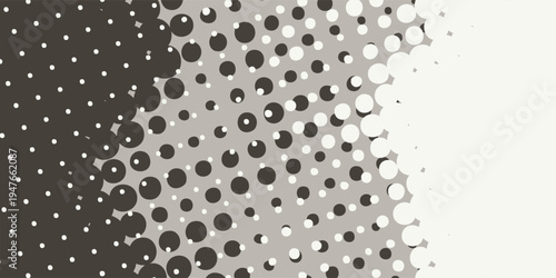 Abstract Halftone Dot Pattern with Gradual Transition.