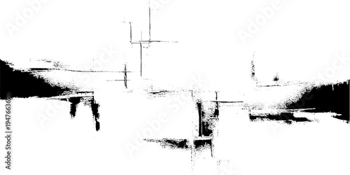 ink splat background or sketch art or distressed vintage grunge texture made by various scratches surrounding the white background.	