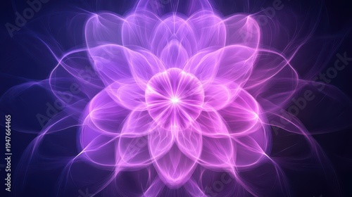Purple flower set against elegant black background stunning purple flower illuminated against dark backdrop