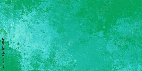 old painted green wall texture with grainy distressed vintage grunge effect.