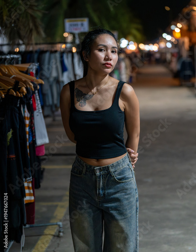 Young Thai Girl Facial Expressions