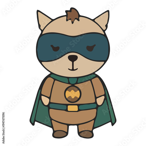 Cute Superhero Animal Character