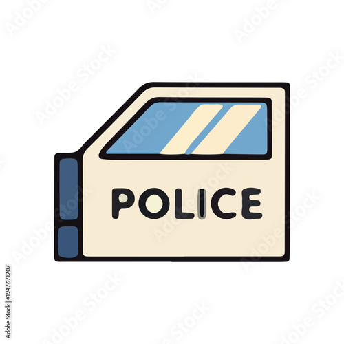 Police Car Door Icon