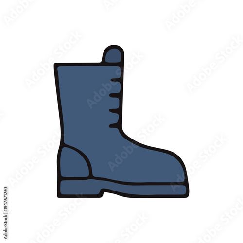 Work Boot Icon Illustration